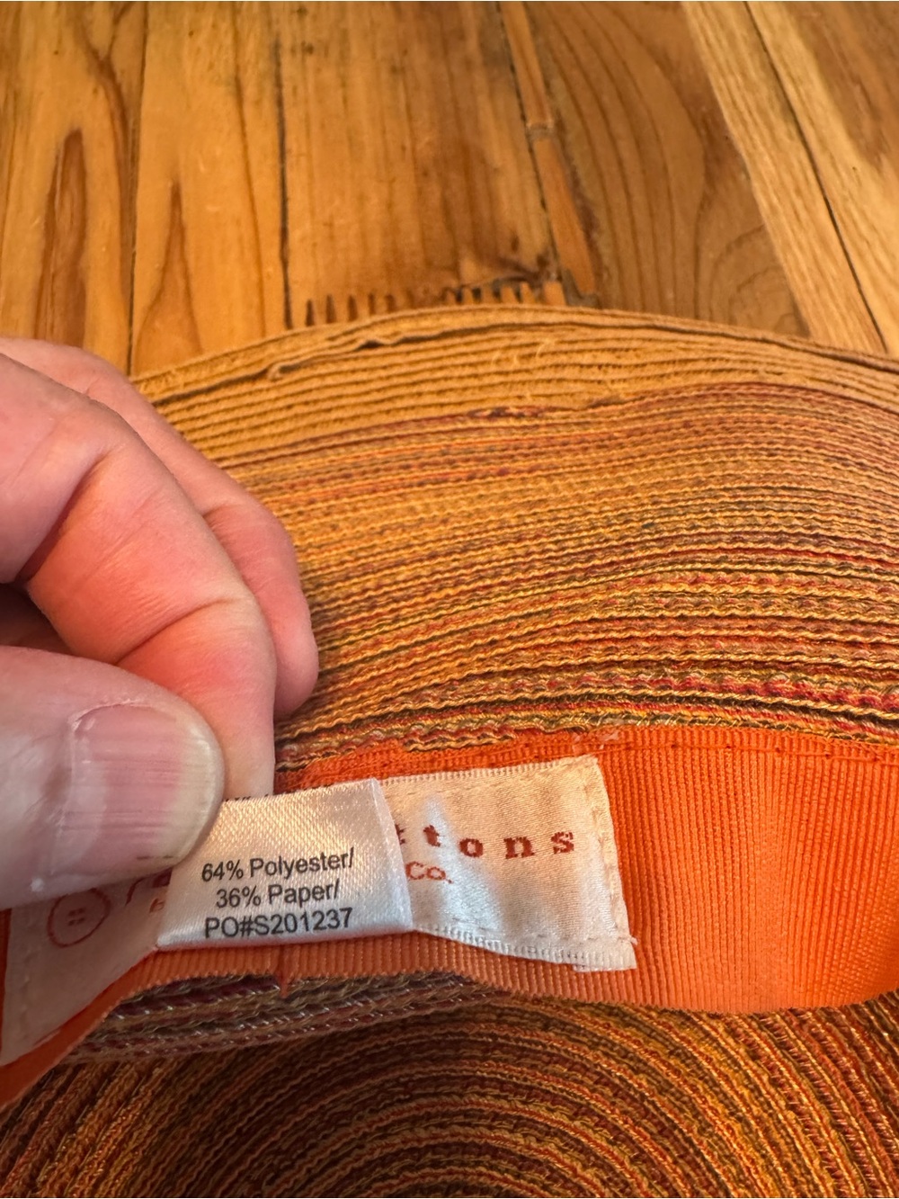 Four Buttons San Diego Hat Co Multicolor Wide Brim Sun Hat OS - Picture 5 of 7